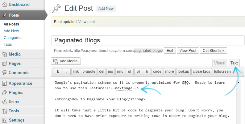 paginated blogs